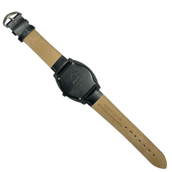 Nixon Minimal The Time Teller Designer 100M Diver Watch Polycarbonate Black Blue - Picture 3 of 9